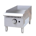 Thumbnail image #1 for Hakka Brothers Corp EasyRose HB-GG-12T Gas Countertop Commercial Griddle, 12"W, 3/4" Stainless Steel Plate, Adjustable Temperature