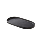 Thumbnail image #1 for Tableware Solutions USA Leone T8268 Melamine Oval Platter, Black, 10.3 x 5 in