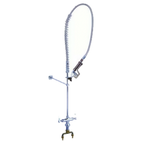 Thumbnail image #1 for GSW AA-981G Pre-Rinse Unit, Single-Deck Mount, 4-Inch Spreader, 45-Inch Height, Polished Chrome Finish Case of 4