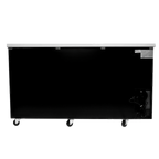 Thumbnail image #2 for SABA SBB-27-69G Two-Section Back Bar Cooler, 69-1/8 in W, 2 Glass Doors, Black Exterior, Stainless Steel Top