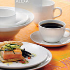 Thumbnail image #2 for Steelite International Homer, Alexa HL20166800 8-3/8" Triangular China Plate with Coupe Rim 1 Dozen