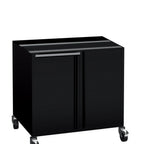 Thumbnail image #1 for Rotisol USA Roti-Roaster FBP5.56MSTO Commercial Base Cabinet, 34-3/8"W, Black Thermal-Coated Steel, 2 Doors, Casters, Retractable Shelf