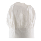 Thumbnail image #1 for Alegacy Foodservice Products CH13V Chef's Hat, 10" High, Velcro Closure, 3" Headband, Cotton, White Case of 48