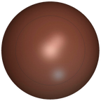 Thumbnail image #1 for Matfer Bourgeat 382051 Chocolate Mold, Half-Spheres, 3 per Sheet, 4-3/4" Diameter, Smooth Polycarbonate