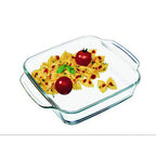 Thumbnail image #1 for Kadra Kitchenware Simax SX-7246 5.5 qt Square Glass Roaster Case of 3
