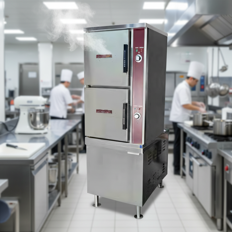 Product image #4 for Crown ECX-10-36 Two Compartment Electric Convection Steamer with 36-Inch Cabinet Base