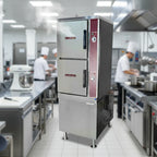 Thumbnail image #4 for Crown ECX-10-36 Two Compartment Electric Convection Steamer with 36-Inch Cabinet Base