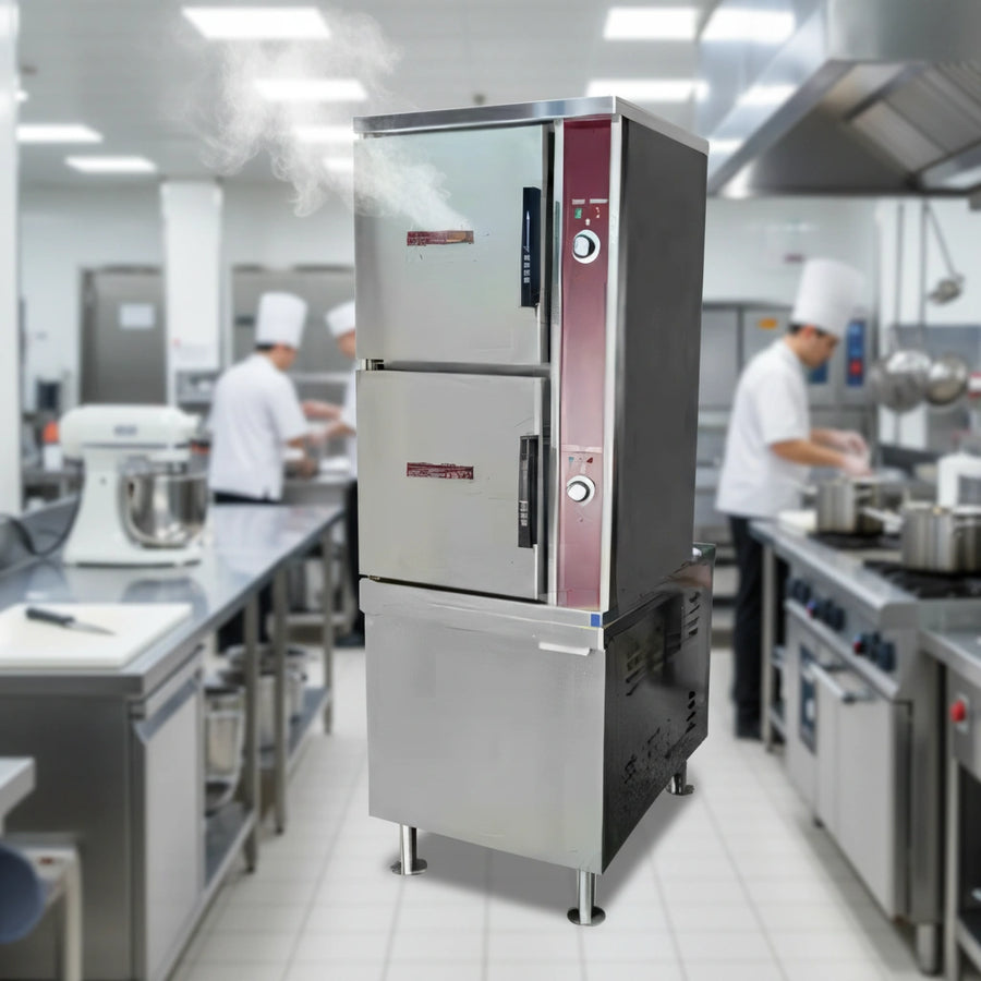Experience consistent, high-quality cooking with the electric-powered Crown ECX-10-36 convection steamer, ready for any commercial kitchen.