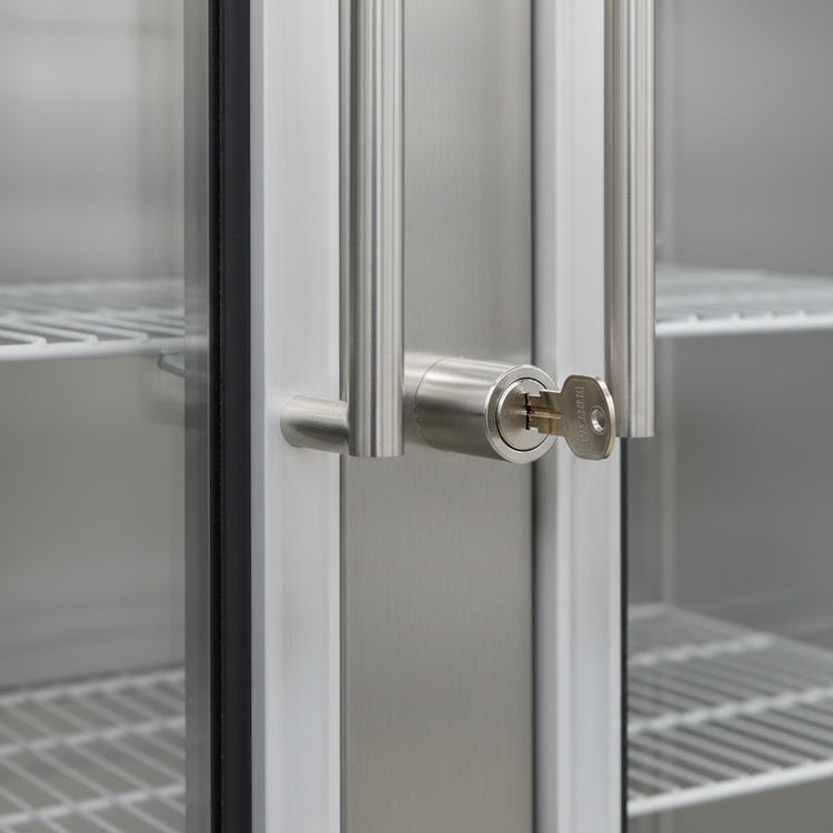 Product image #4 for Continental Refrigerator 3FNGD Three-Section Narrow Hinged Glass Door Display Freezer