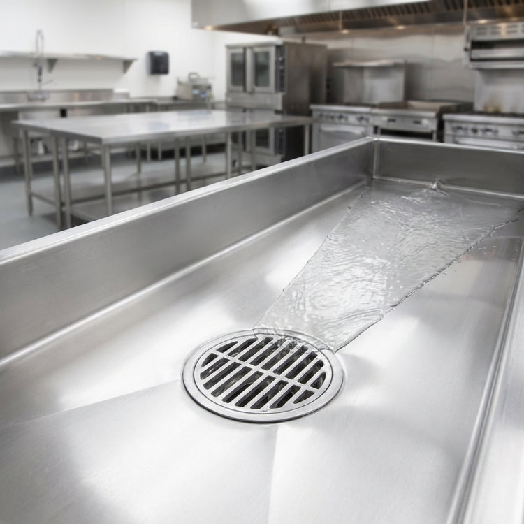 Product image #4 for Eagle Group WTFT-2448-SG Cool Trough Water Tempering System with Grated Floor Drain