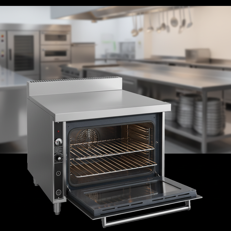 Product image #4 for Titan JTRH-236 36" Heavy Duty Stacked Gas Range Type Oven with (2) Standard Ovens