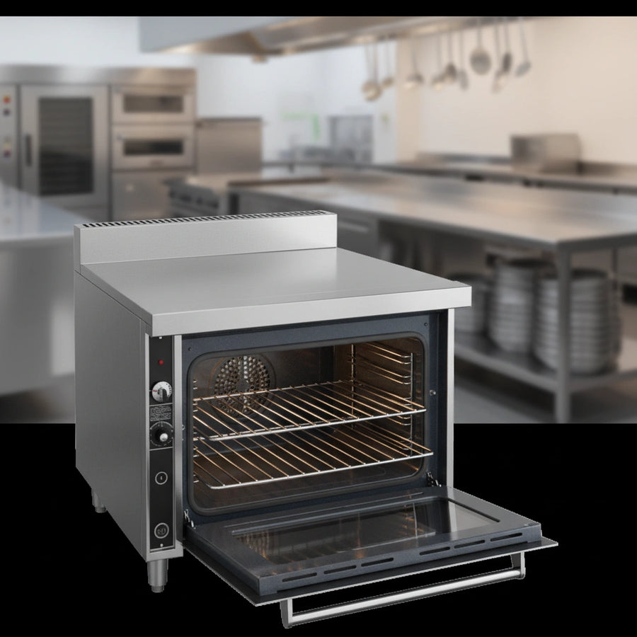 Discover the flexible cooking capabilities with the Titan JTRH-236's two durable, chrome-plated racks.