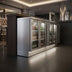 Thumbnail image #5 for Continental Refrigerator BB69NSSGDPT 69-Inch 4-Glass Door Pass-Thru Back Bar Cooler