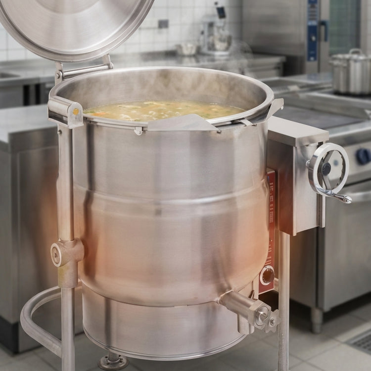 Product image #4 for Crown ELT-30 30 Gallon Electric Tilting Kettle with 2/3 Jacket