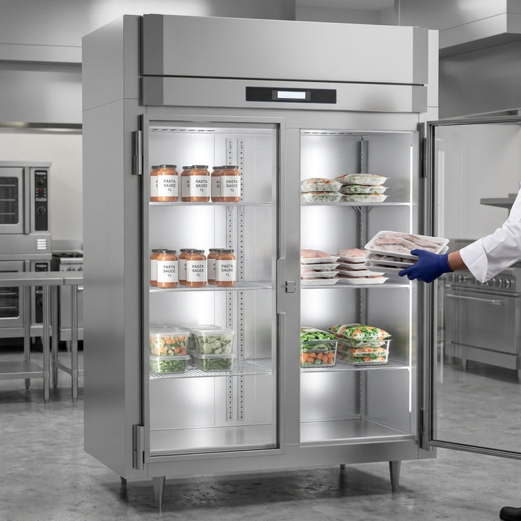 Product image #5 for Victory UltraSpec FS-2D-S1-EW-G-HC Two-Section Extra Wide Glass Door Reach-In Freezer