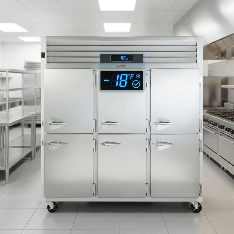 Product image #4 for Traulsen Spec-Line RLT332W-HHS Three-Section Remote Reach-In Freezer with Half-Height Solid Doors