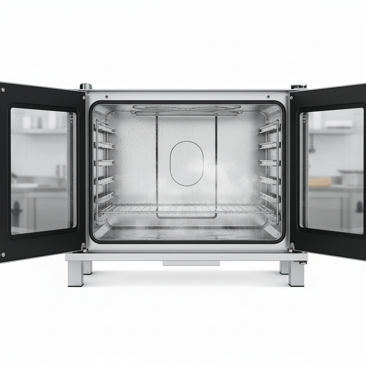 Product image #4 for Convotherm K12 Maxx Pro 6.20GS Double Stacked Full-Size Gas Boilerless Combi Oven with Disappearing Doors