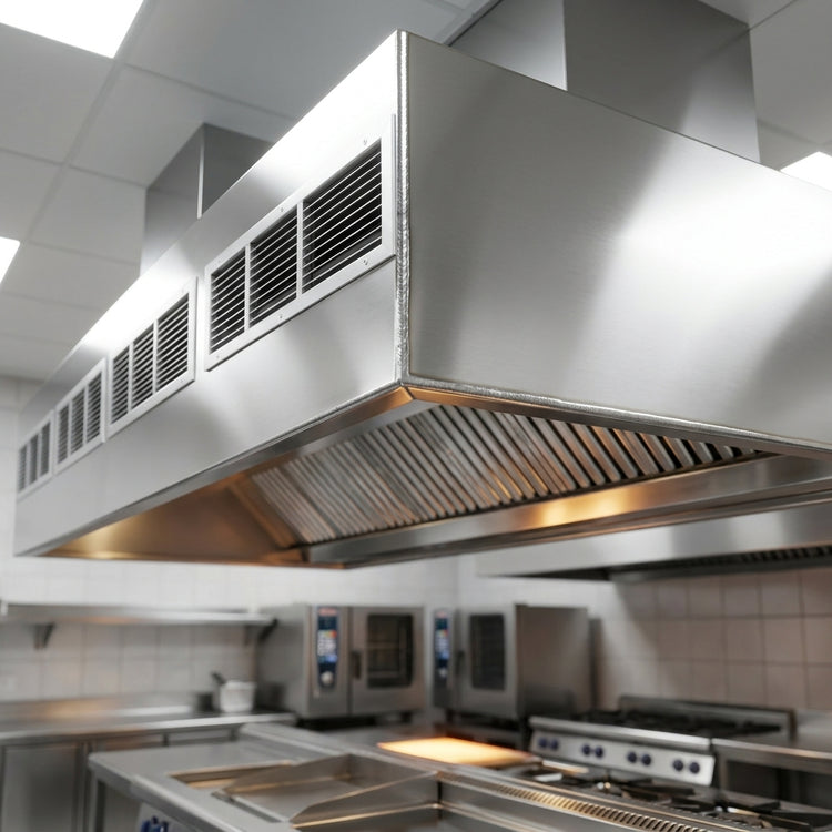 Product image #4 for Eagle Group SpecAir HEF96-126 Wall Type Front Discharge Make-Up Air Exhaust Hood, 126" Wide