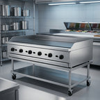 Thumbnail image #4 for Jade Range (Middleby) Supreme JGT-2472 72-Inch Countertop Gas Griddle, 1-Inch Smooth Steel Plate, Thermostatic Controls