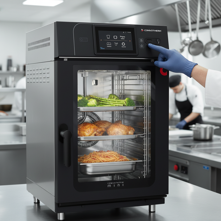Product image #4 for Convotherm 10.10ET BLK MINI Half-Size Electric Boilerless Combi Oven with easyTouch Controls