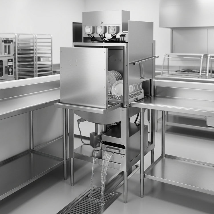 Product image #4 for American Dish Service L-3DWC-S Door Type Low-Temperature Chemical Sanitizing Corner Dishwasher