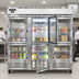 Thumbnail image #4 for Continental Refrigerator 3FNSAGDHD Three-Section Display Reach-In Freezer with Glass Half Doors