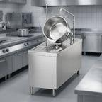 Thumbnail image #4 for Crown DMT-10 10 Gallon Direct Steam Tilting Kettle with 24" Cabinet Base and Faucet