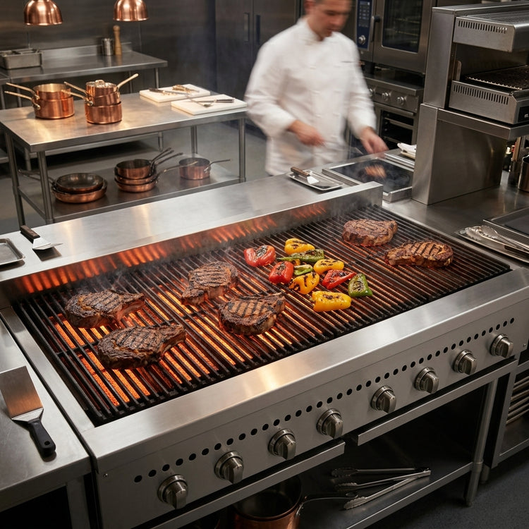 Product image #4 for Wolf SCB60 60 Inch Countertop Radiant Gas Charbroiler with 11 Burners