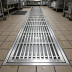 Thumbnail image #4 for Eagle Group ASWTFT-2496-SG 96-Inch Anti-Splash Cool Trough Water Tempering System with Stainless Steel Subway-Style Grating