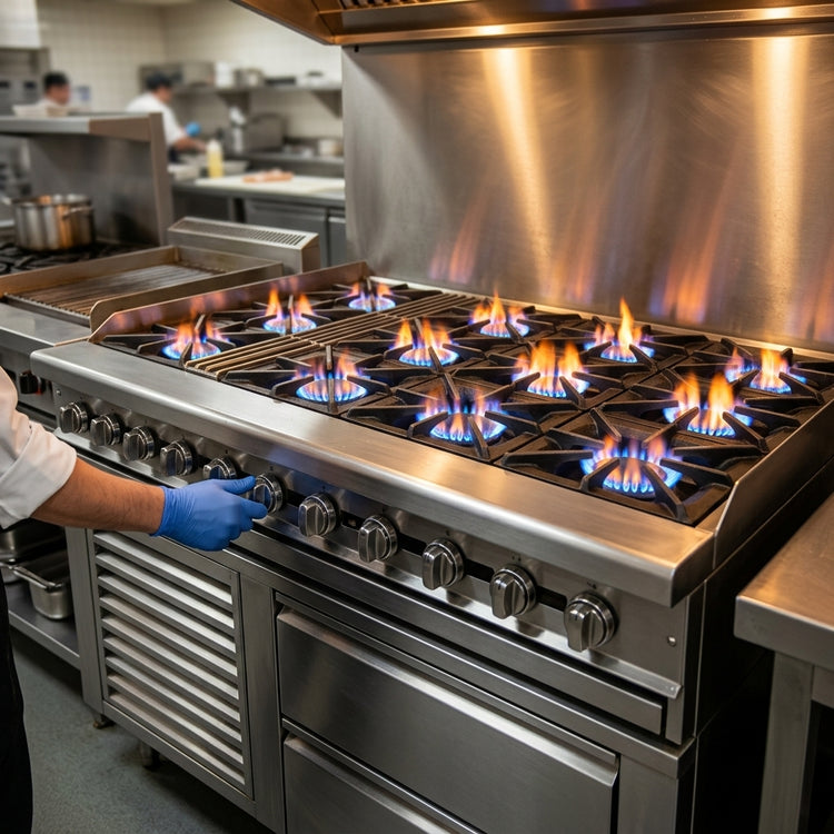 Product image #4 for Titan JMRH-72B 72" Modular Heavy Duty Gas Charbroiler
