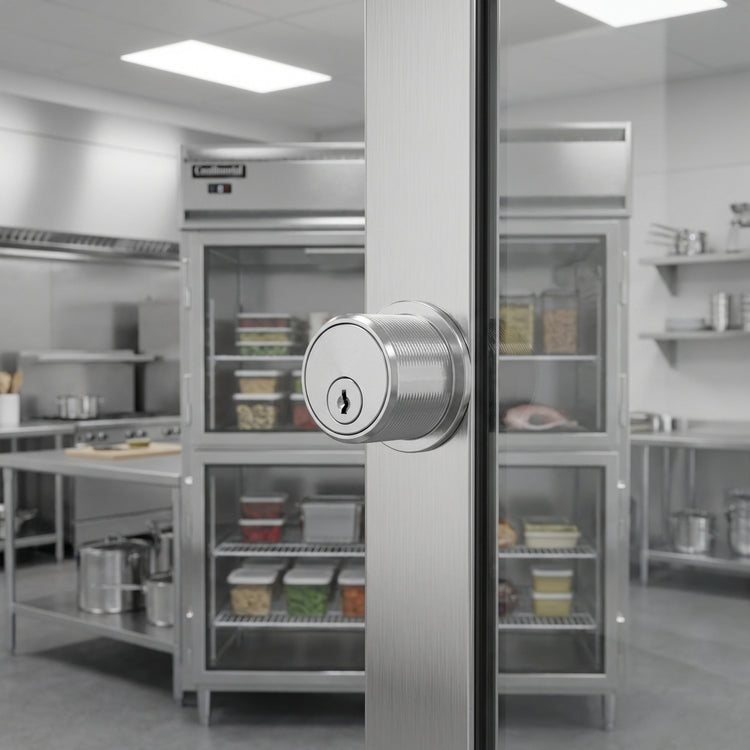 Product image #4 for Continental Refrigerator D2FENSSGDHD Designer Line Wide Two-Section Reach-in Freezer with Half-Height Glass Doors