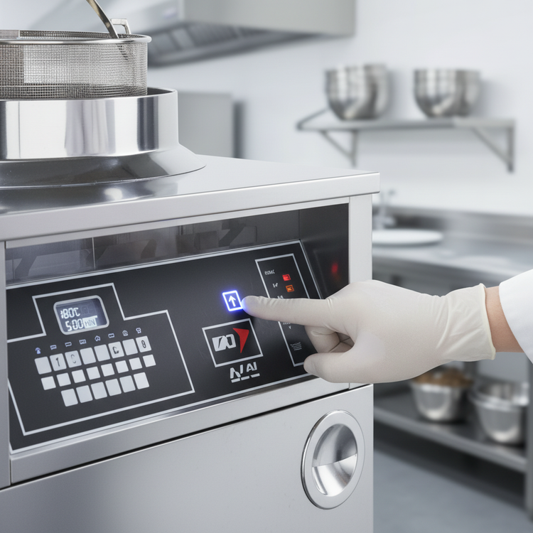 Product image #4 for BKI BLF-FC Extra-Large Volume Electric Deep Fryer with Auto-Lift