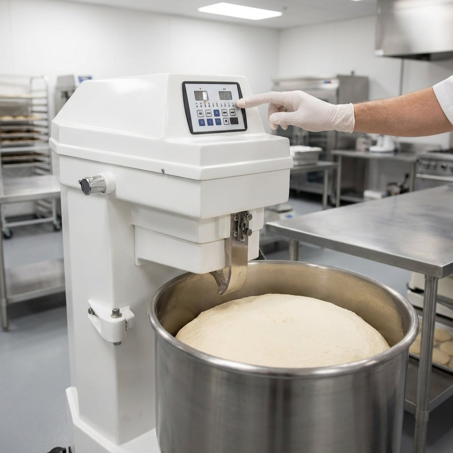 Precisely control your dough's consistency for any recipe with the mixer's intuitive 2-speed settings.