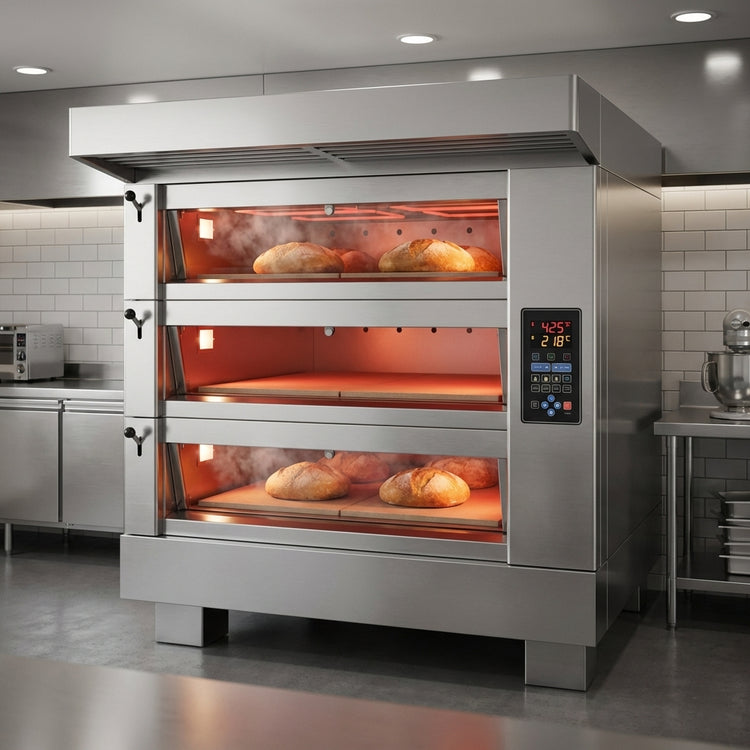 Product image #5 for American Baking Systems ABSEDO-283 Three Deck Full-Size Electric Deck Oven
