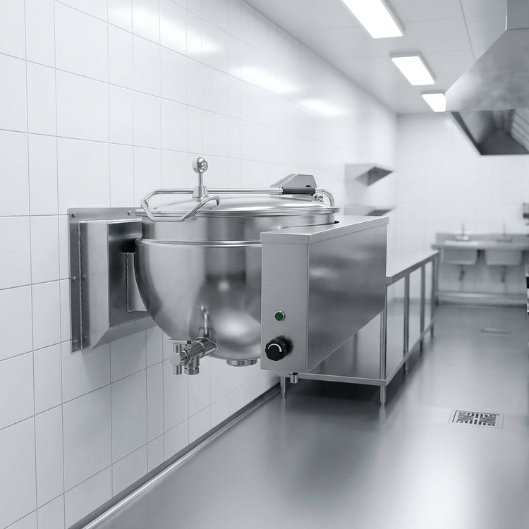 Product image #4 for Legion LSWC-50 50-Gallon Direct Steam Full Jacketed Wall-Mount Kettle