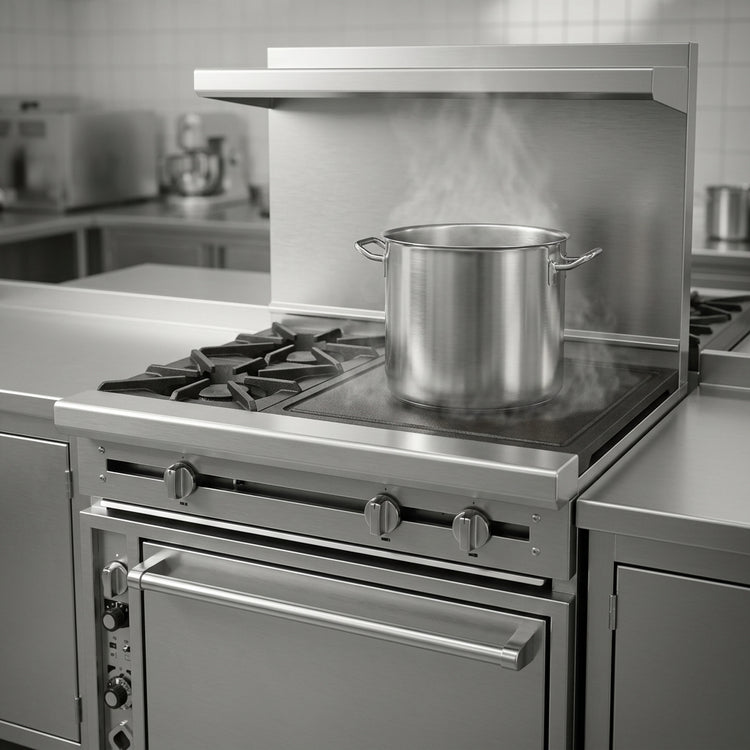 Product image #4 for Titan JTRH-2-1HT-36 36-Inch Heavy Duty Gas Range with (2) Open Burners, (1) Hot Top, and Standard Oven