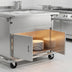 Thumbnail image #4 for Dinex ServeXpress DXPDME4PTSBH Mobile Electric Hot Food Counter with 4 Sealed Wells