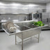 Thumbnail image #4 for Spec-Master FFN Series 2-Compartment Stainless Steel Flush Front Commercial Sink with 30-Inch Drainboards