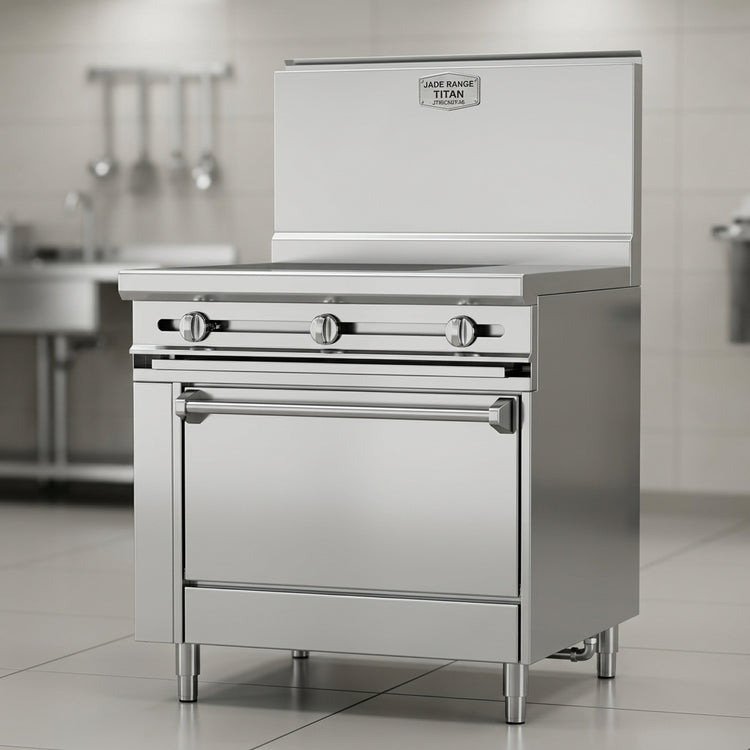 Product image #4 for Jade Range Titan JTRH-3HT-36 36 Inch Heavy Duty Gas Hot Top Range with Standard Oven
