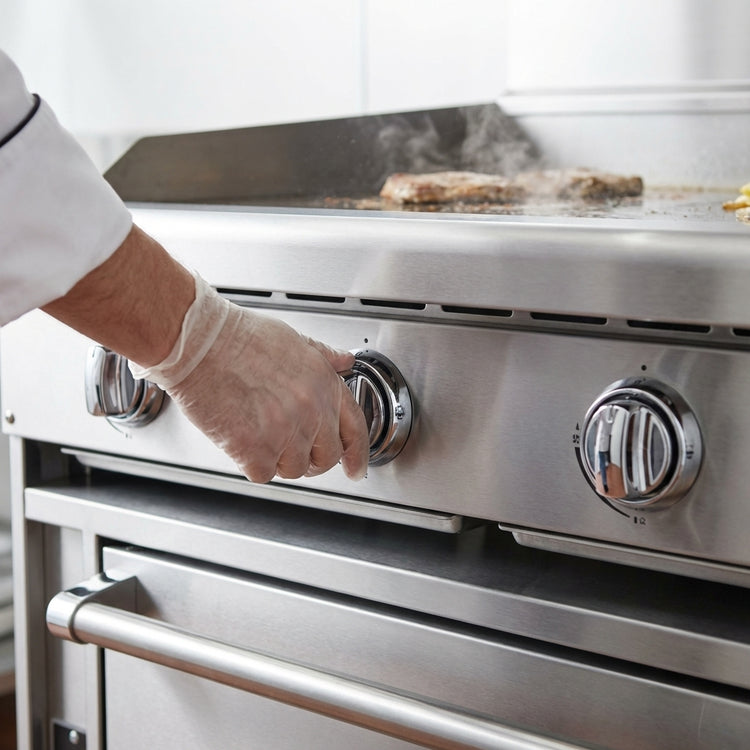 Product image #4 for Titan JTRH-36G-36 Heavy Duty 36" Gas Griddle Top Range with Standard Oven