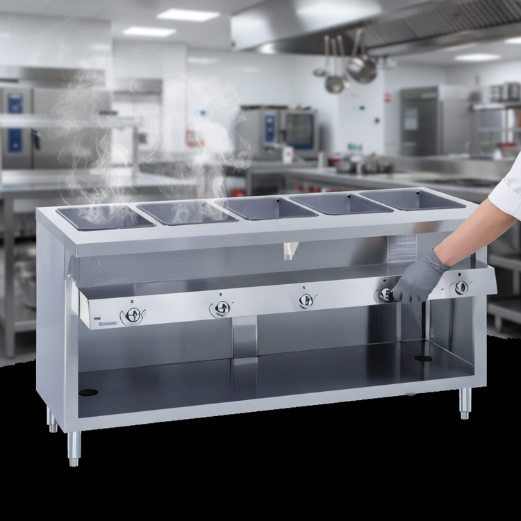 Product image #4 for Thurmaduke G-5-DLSS 5-Well Deluxe Gas Hot Food Steam Table