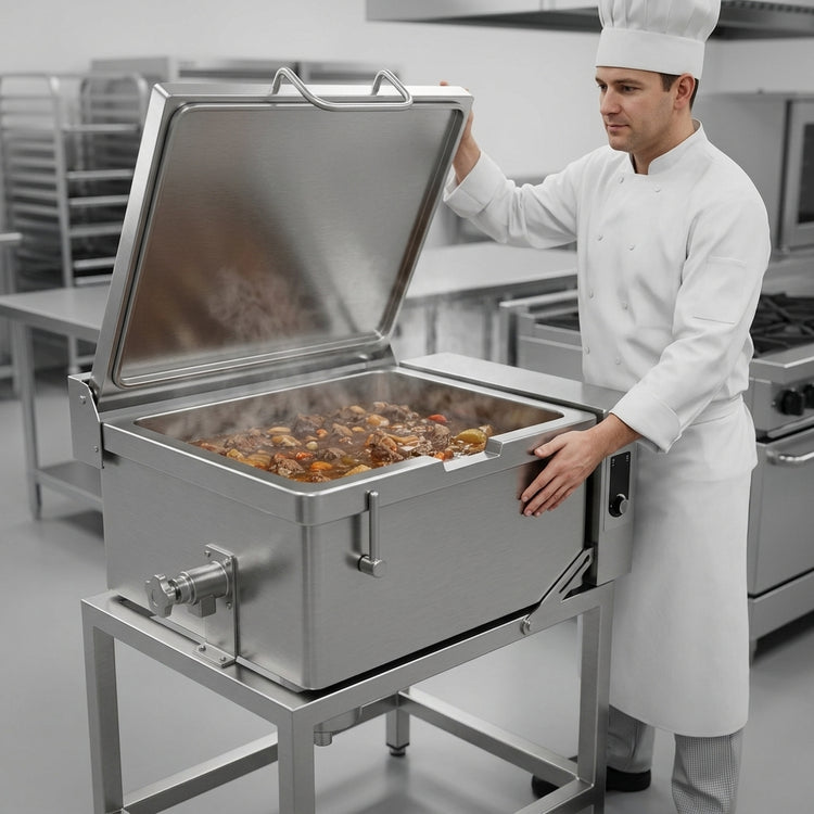 Product image #4 for Legion Combi-Pan DCS41-11 Direct Steam 49-Gallon Tilting Skillet