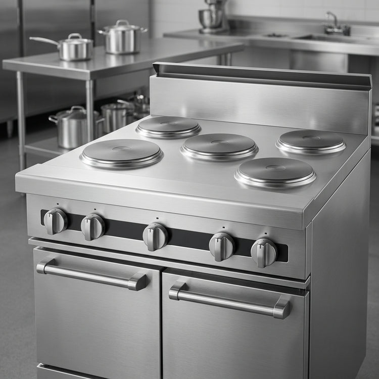 Product image #4 for Jade Range Titan JMRH-5HT 60" Modular Gas Heavy Duty Range with 5 Hot Tops