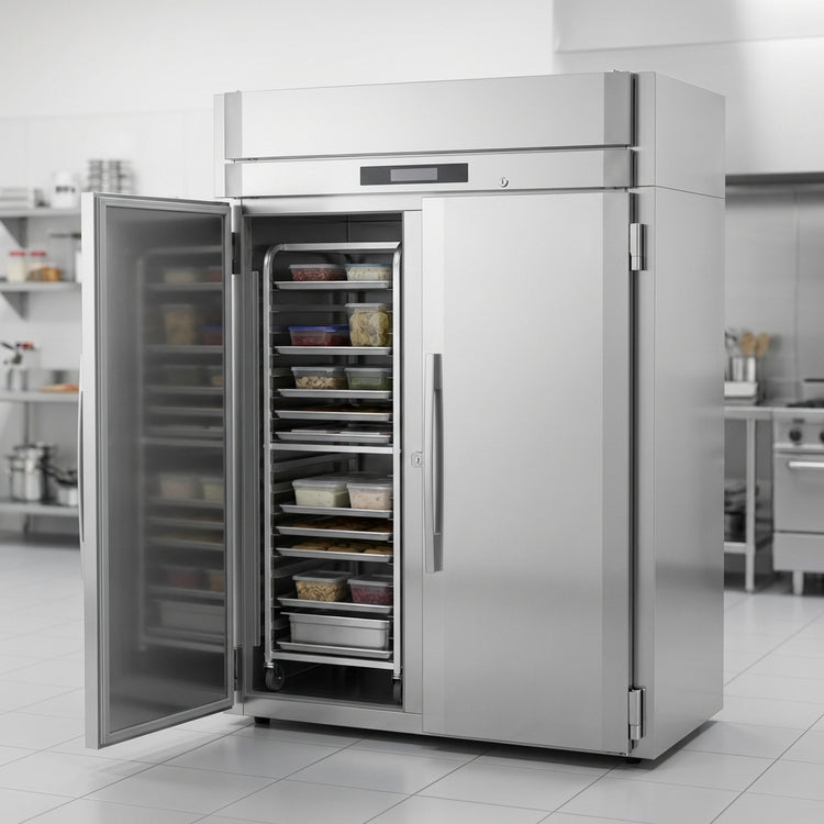Product image #4 for Victory UltraSpec™ FIS-2D-S1-HC Two-Section Roll-In Freezer with V-Core™ Technology