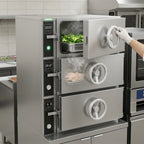 Thumbnail image #4 for Crown DDA-3 Do-All Direct Steam Dual-Pressure Steamer with 3 Compartments