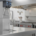 Thumbnail image #4 for Follett Products, LLC (Middleby) Vision VU155N0LL Low-Profile Ice and Water Dispenser, 150 lb, Left-Side Lever, Stainless Steel