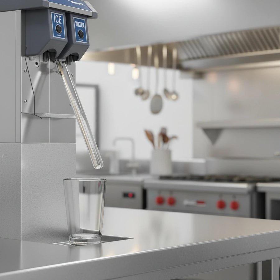 Experience convenient, hands-free ice and water dispensing with the accessible left-side lever actuation.