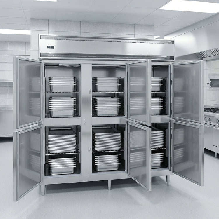 Product image #4 for Continental Refrigerator DL3WE-SS-PT-HD Three-Section Extra Wide Pass-Thru Heated Holding Cabinet