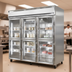 Thumbnail image #4 for Continental Refrigerator 3FNSSGDHD Three-Section Full-Size Glass Half Door Reach-in Display Freezer