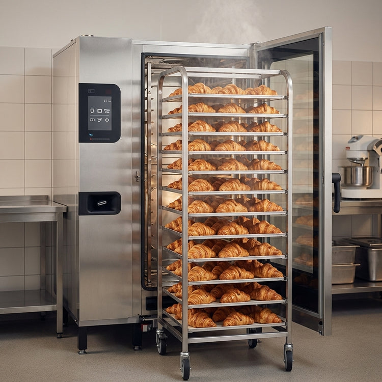 Product image #4 for Convotherm C4eT 20.20GB-N Roll-In Full-Size Gas Combi Oven with Boiler